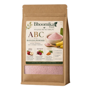abc with banana powder